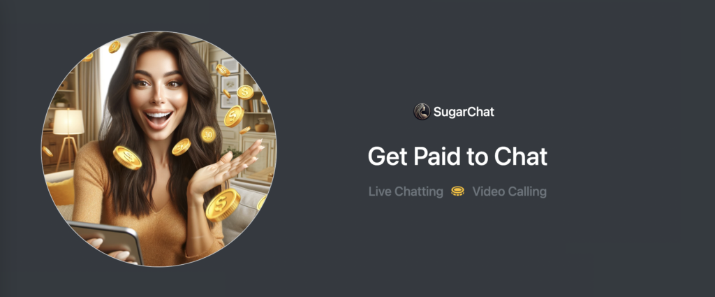 SugarChat helps you get paid to chat from home